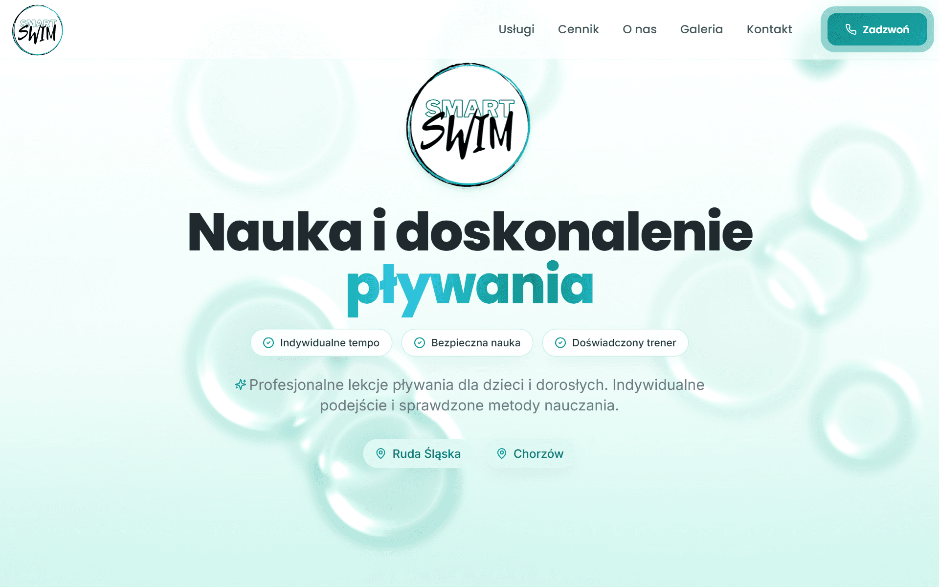 Podgląd strony smart-swim.pl